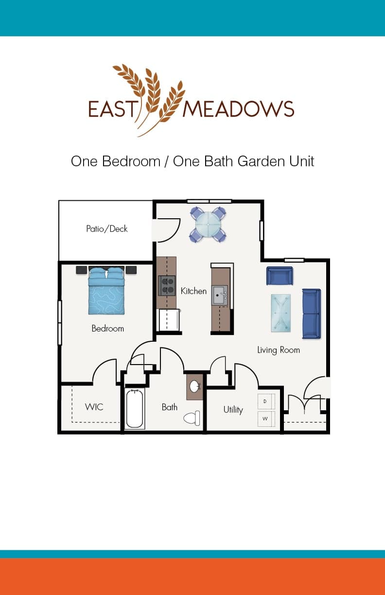 1 Bed floor plan
